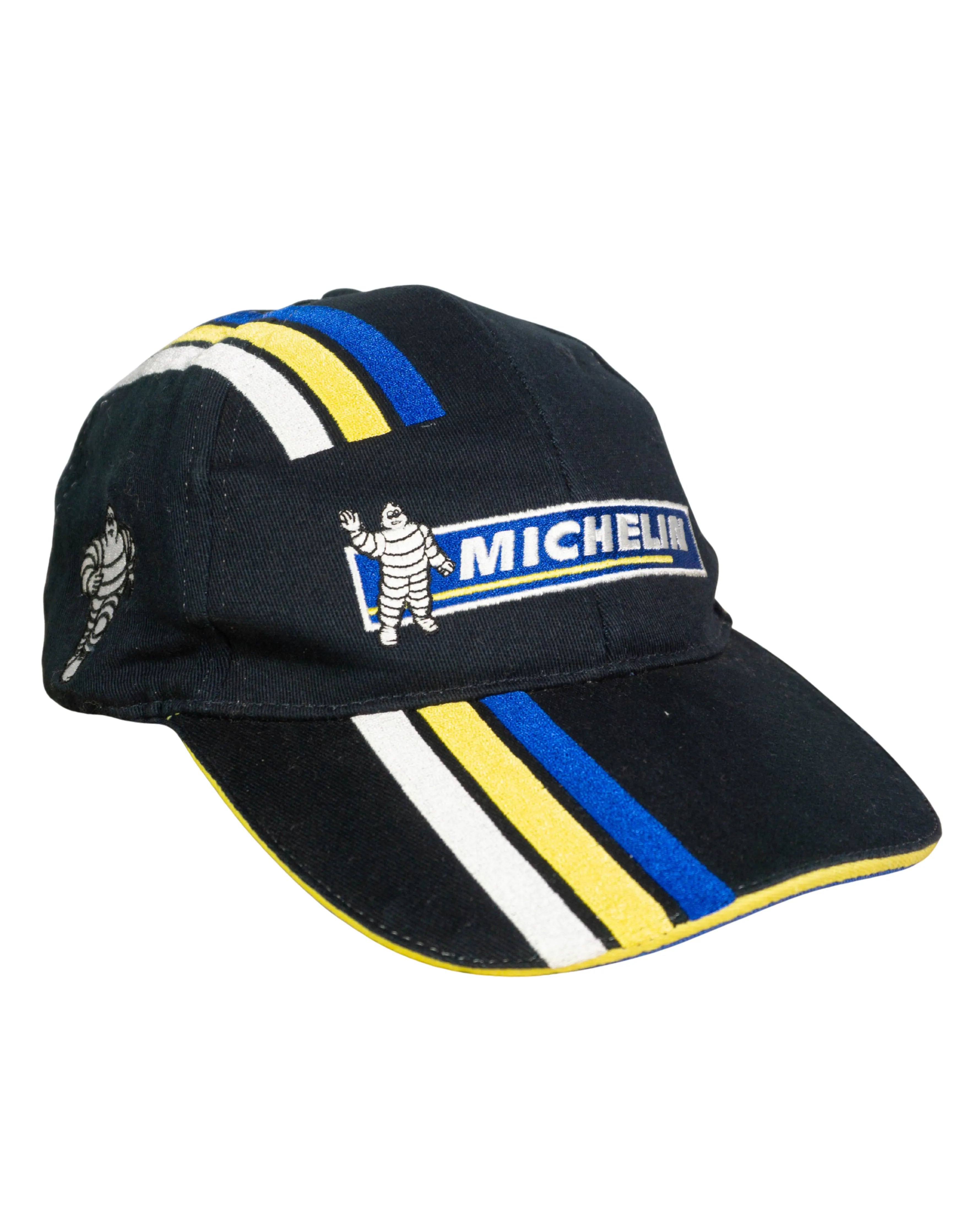 Gorra Michelin Negra Rayas Racing Vintage 00s — Talla M