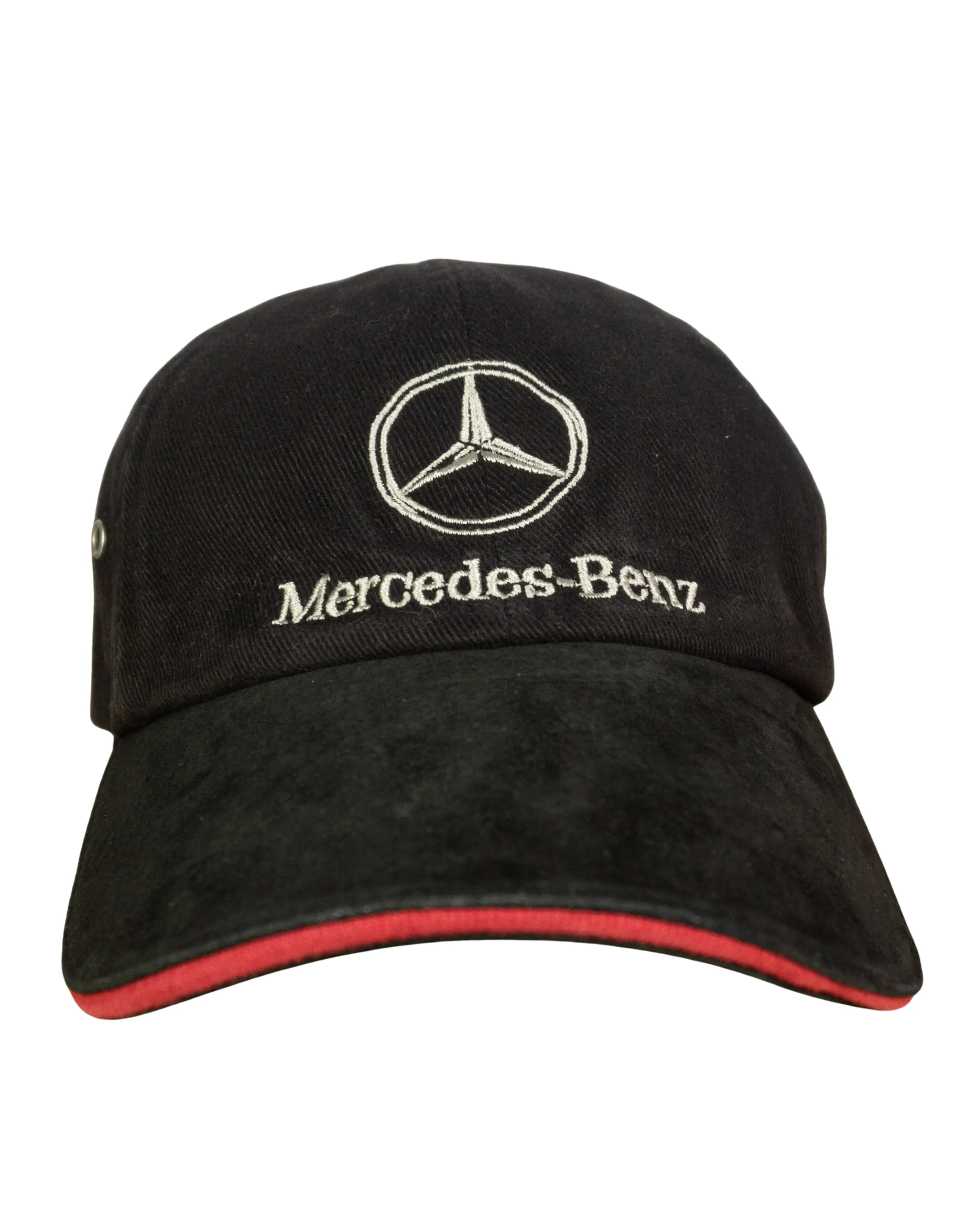 Gorra Mercedes-Benz Negra Ante Bordada — Talla S