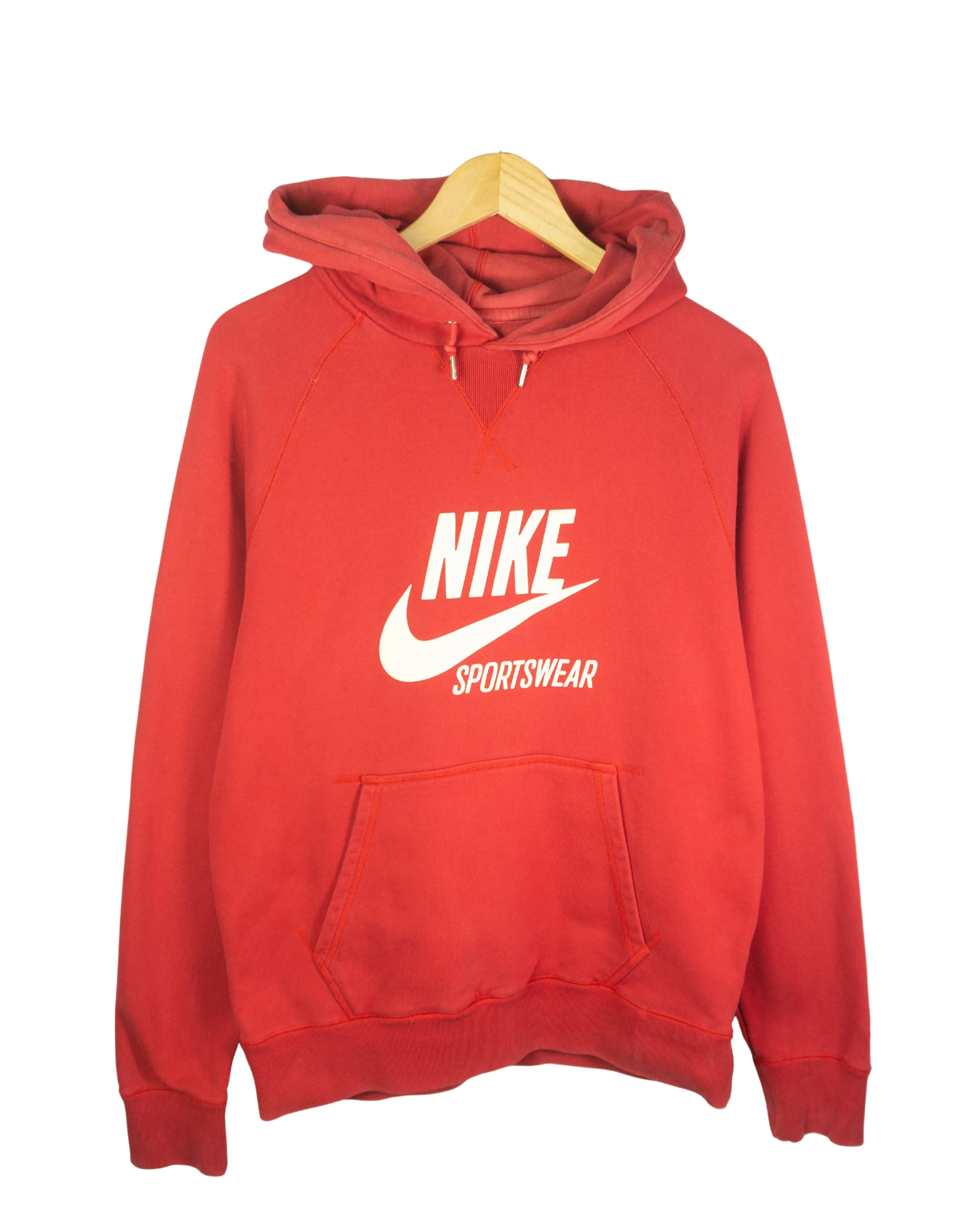 Sudadera Nike Sportswear Logo Roja vintage 00s — Talla M
