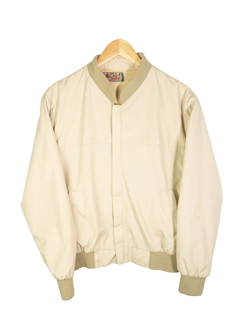 Chaqueta bomber vintage 90s beige M