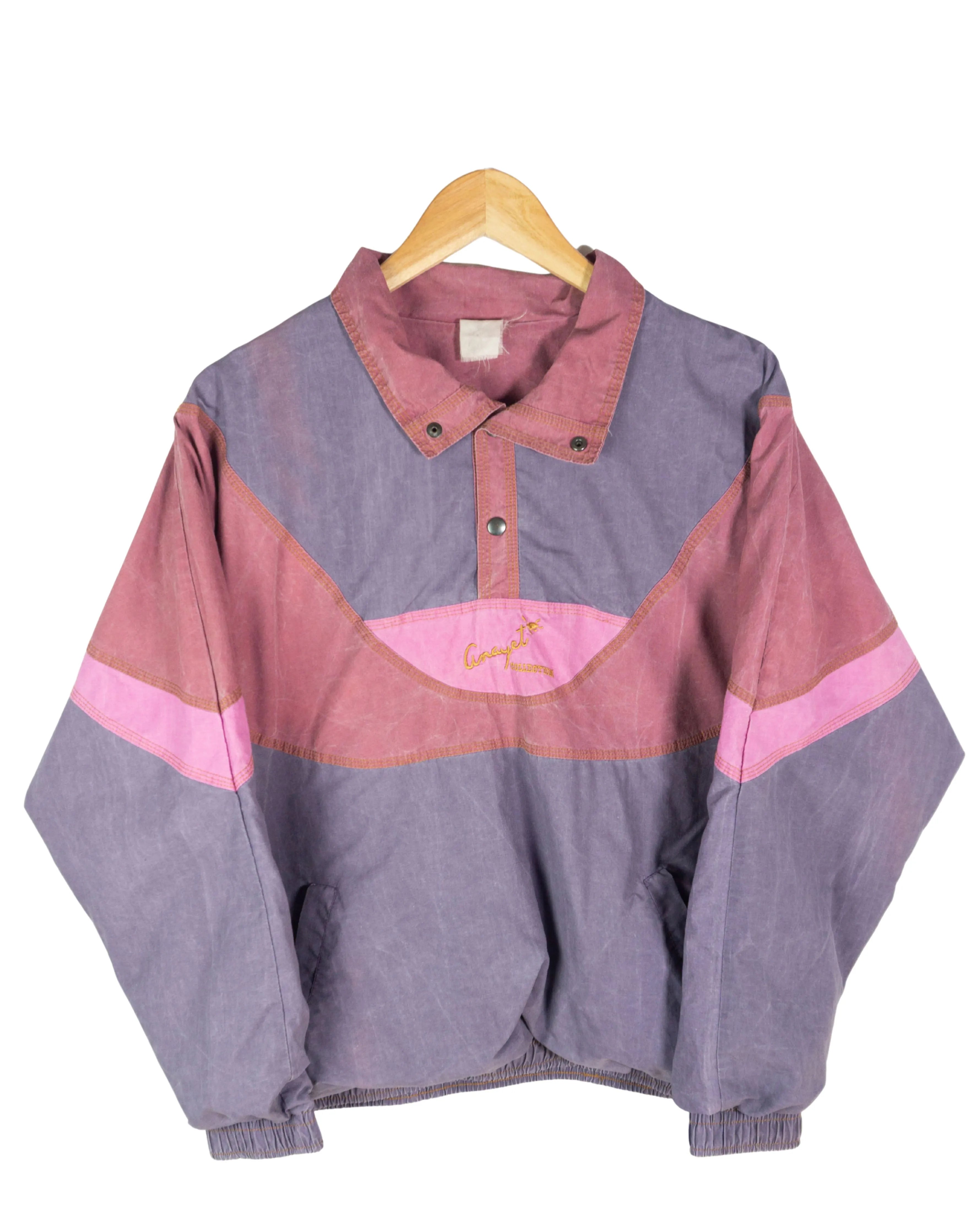 Jersey vintage 90s morado/rosa S