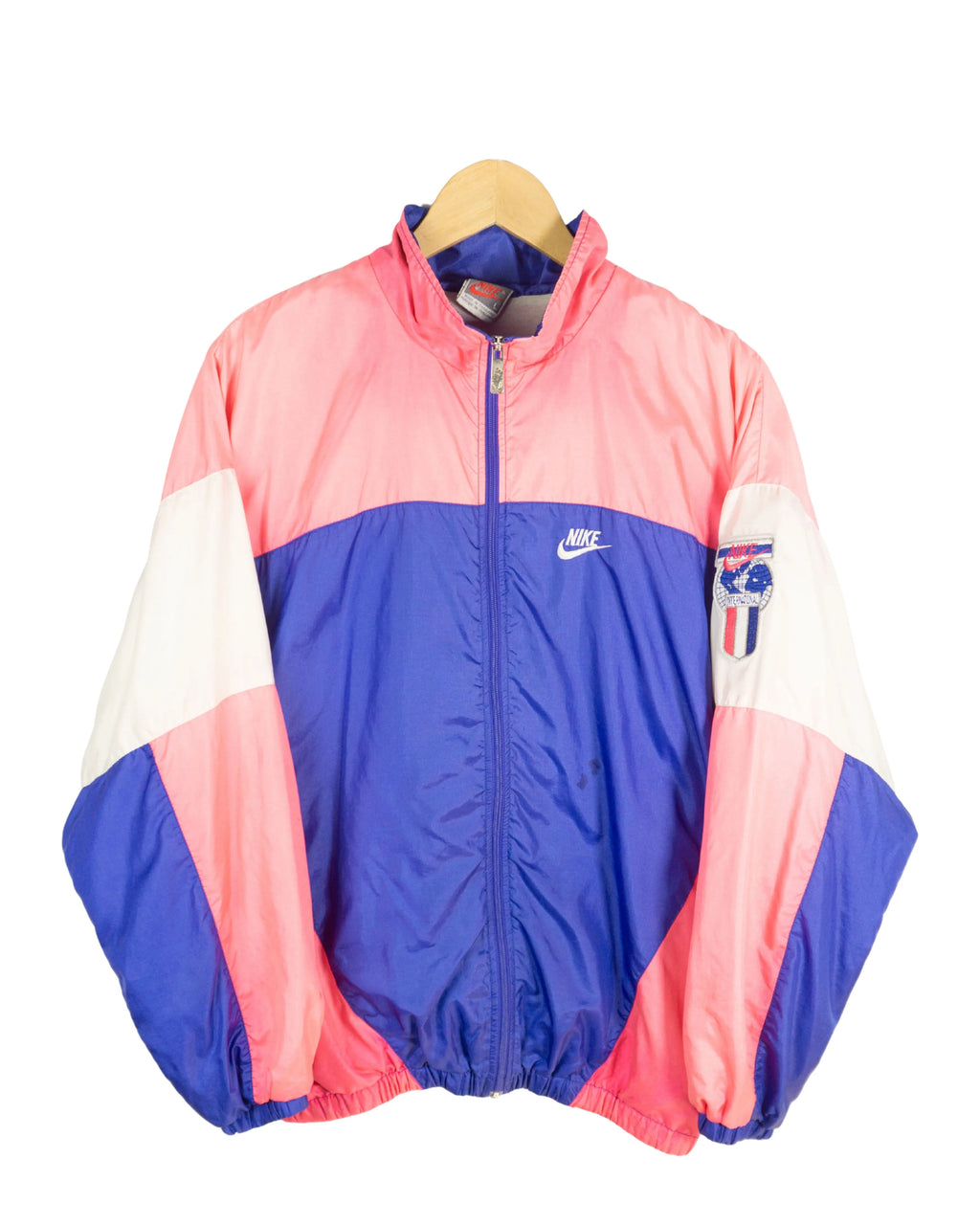 Chaqueta deportiva Nike vintage 80s morado/rosa L
