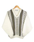 Jersey estampado vintage 90s beige M