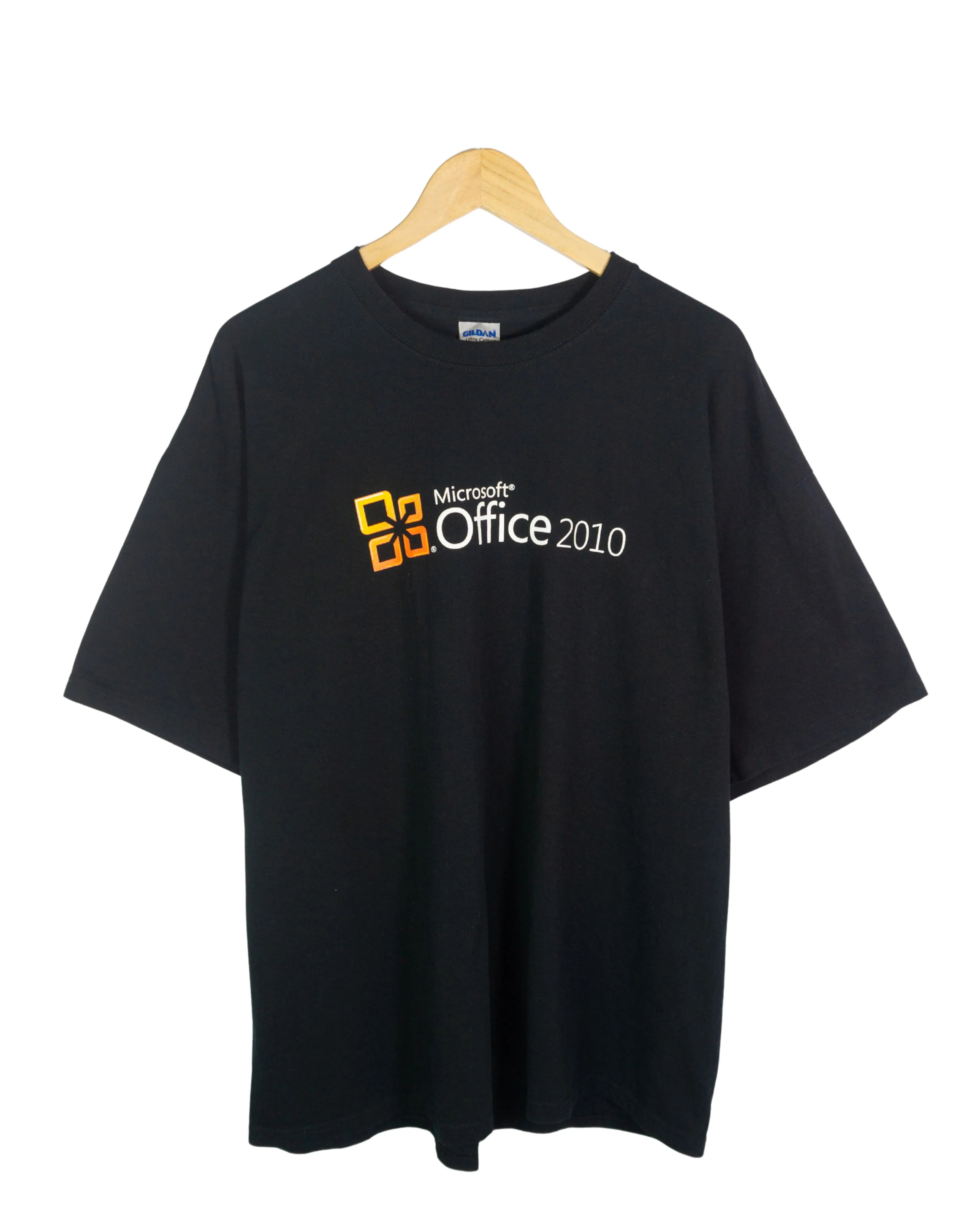Camiseta Microsoft Office 2010 Negra Corporativa — Talla 2XL