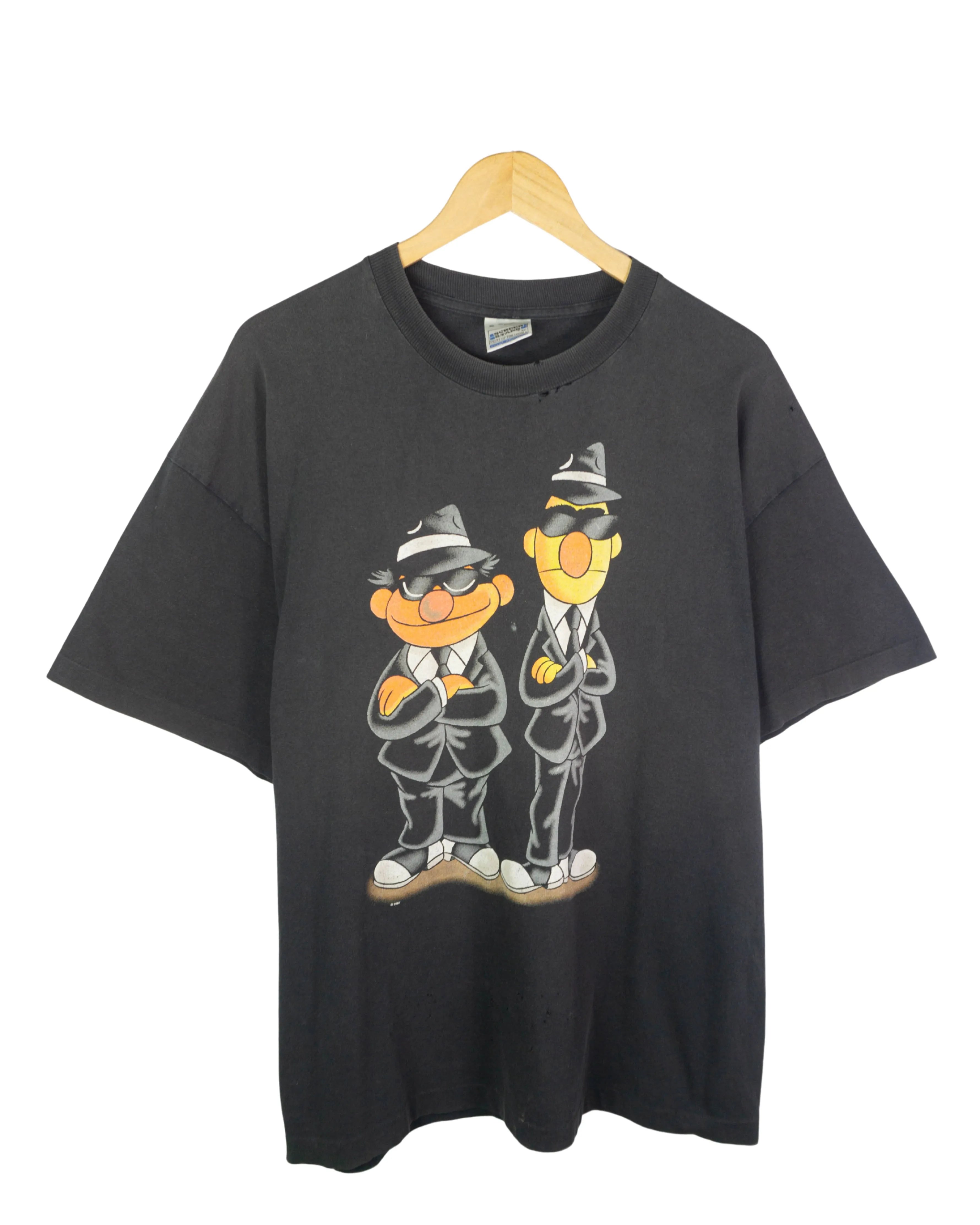 Camiseta Epi y Blas Blues Brothers Vintage 90s — Talla XL