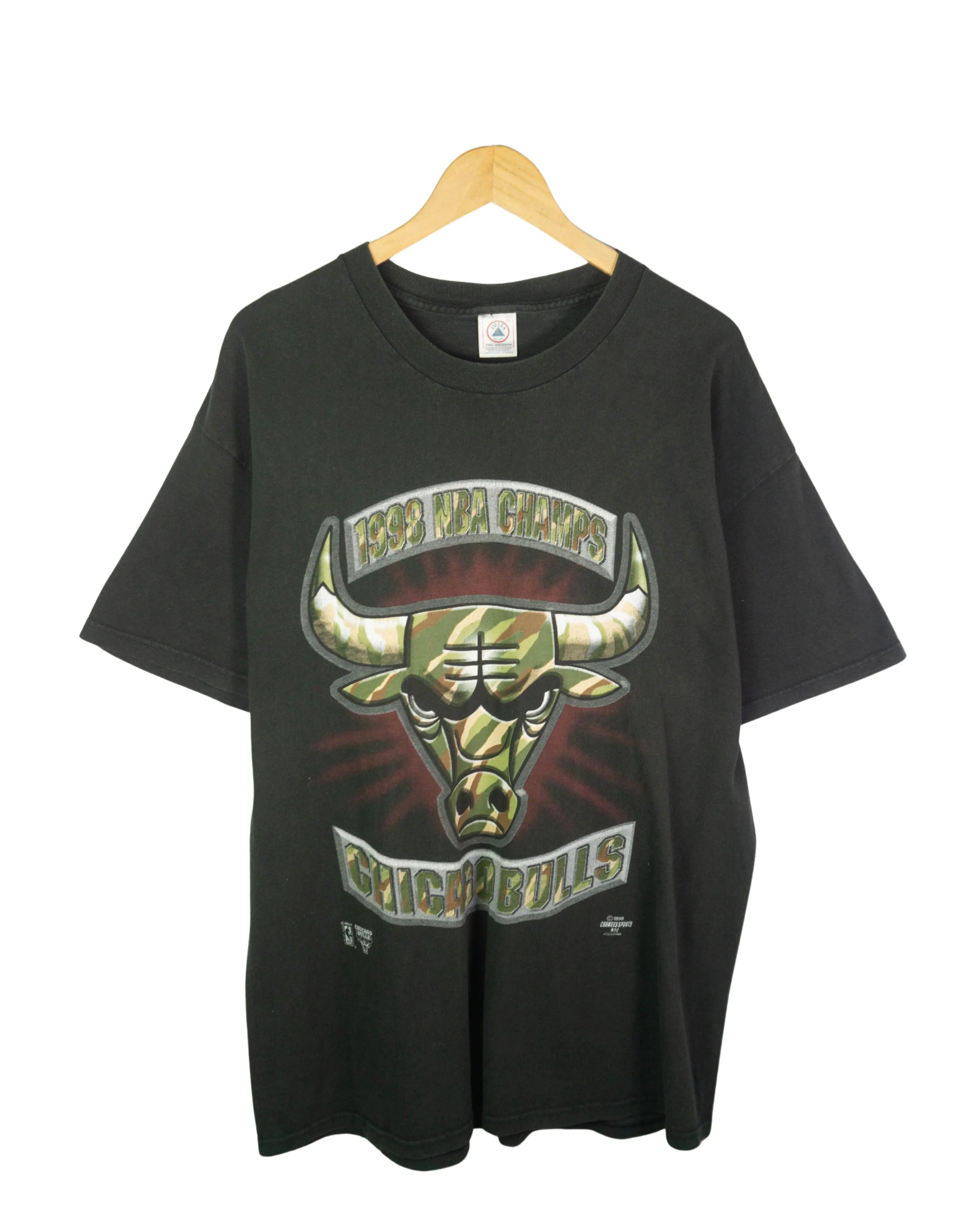 Camiseta Chicago Bulls Campeones 1998 Vintage 90s — Talla XL