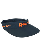 Visera Reebok Azul Marino y Naranja Vintage 90s — Talla M