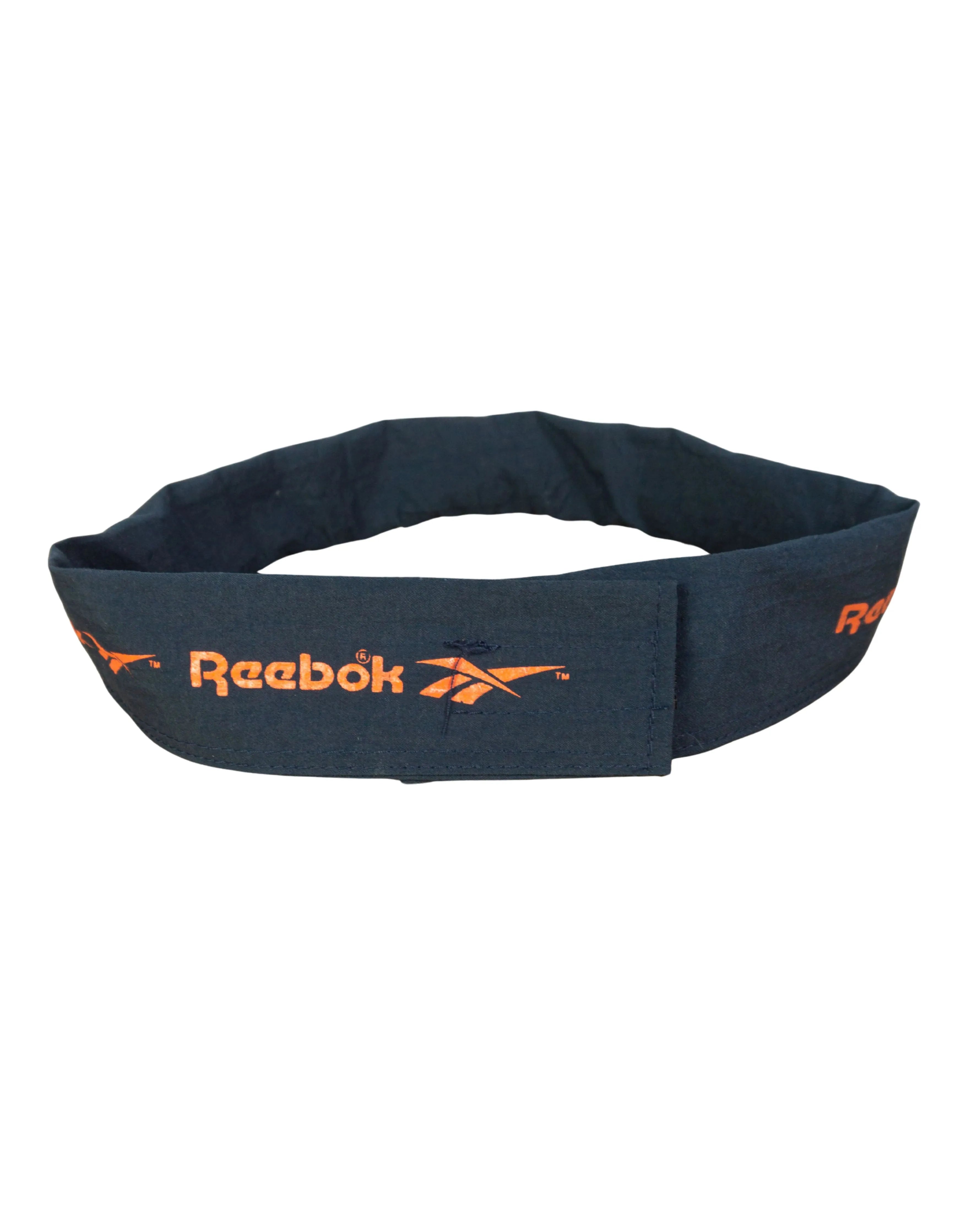 Visera Reebok Azul Marino y Naranja Vintage 90s — Talla M