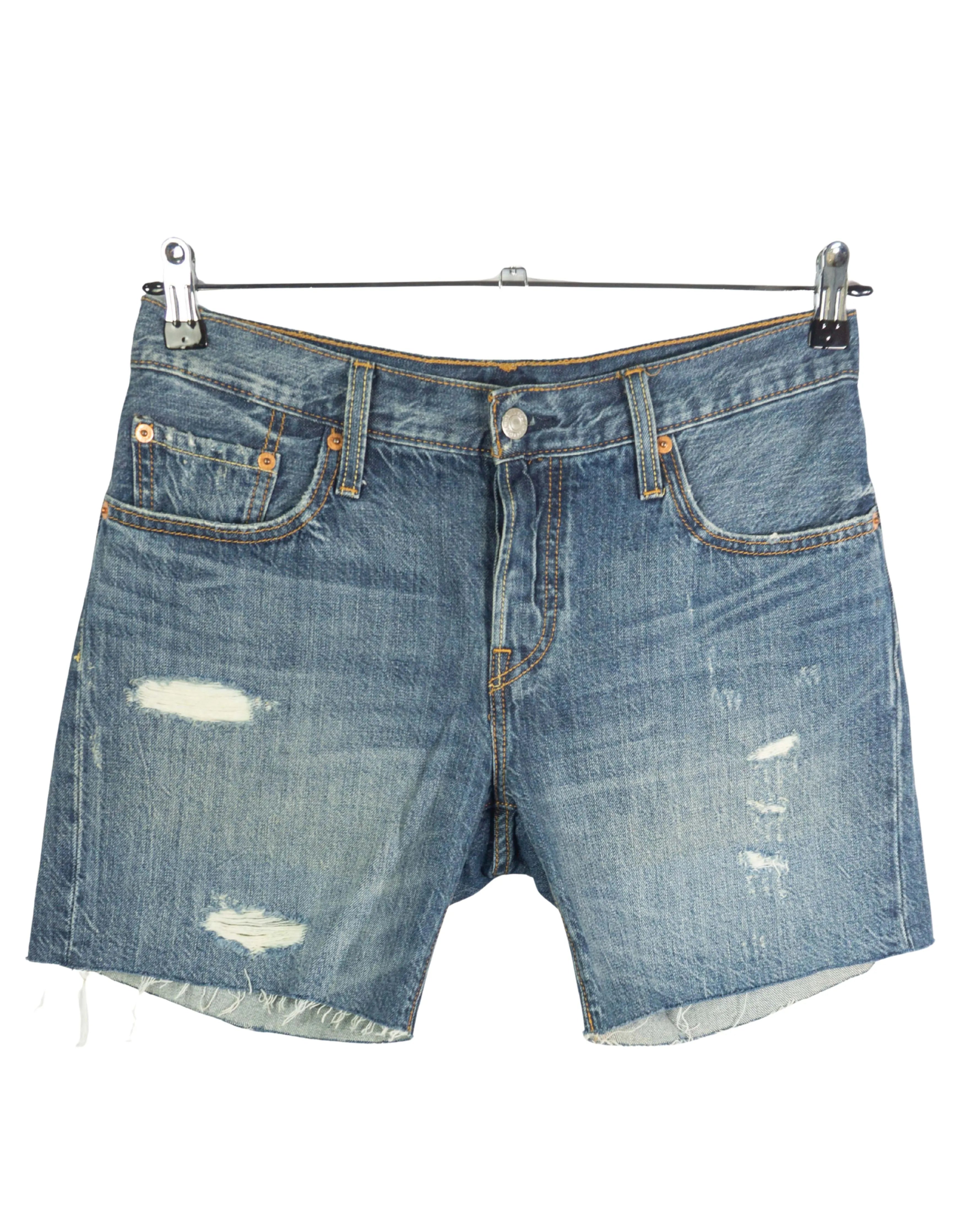 Short Levi's 501 CT Recortado Denim Azul Vintage — W26