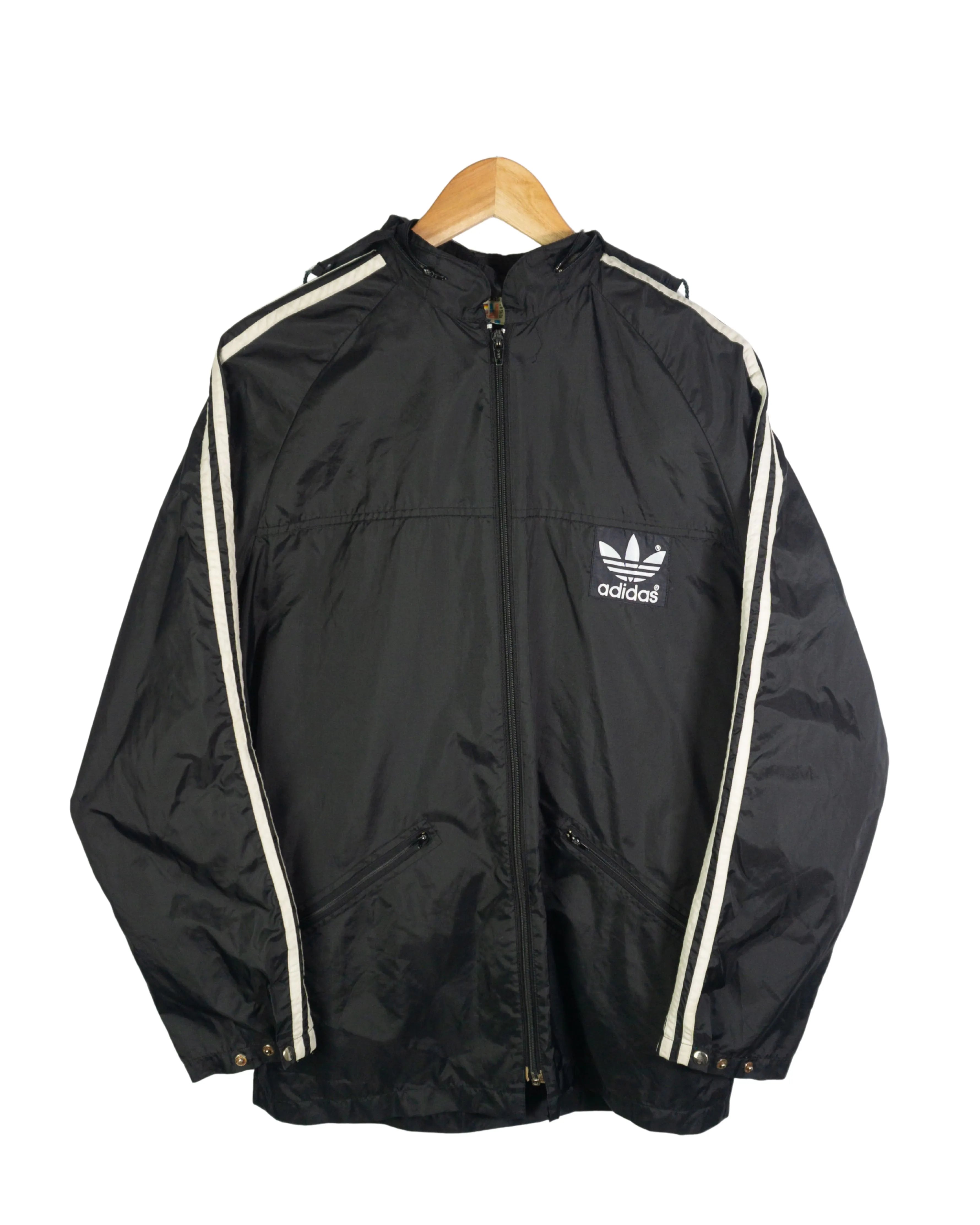 Cortavientos Adidas vintage 90s negro L