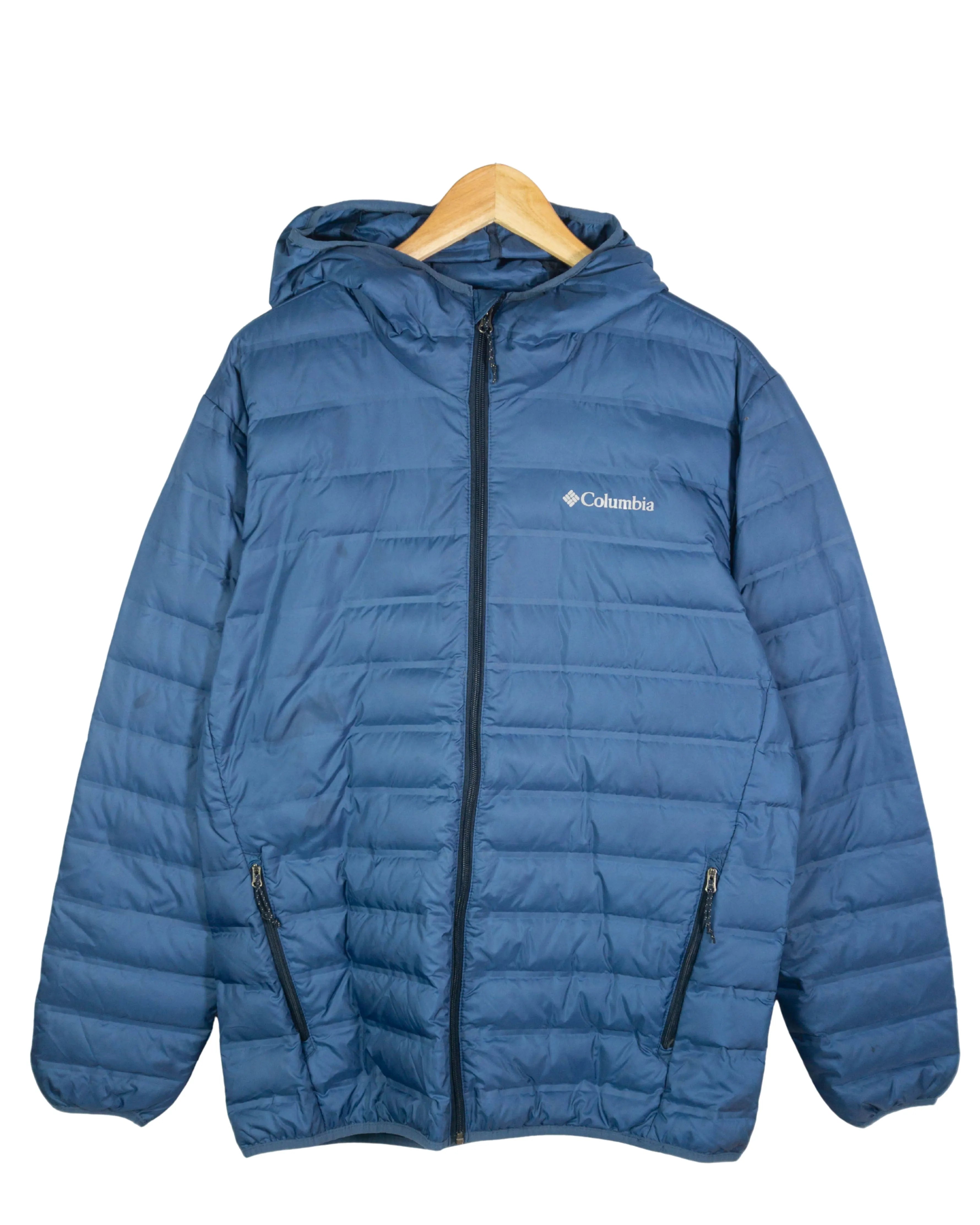 Abrigo de plumas columbia azul L