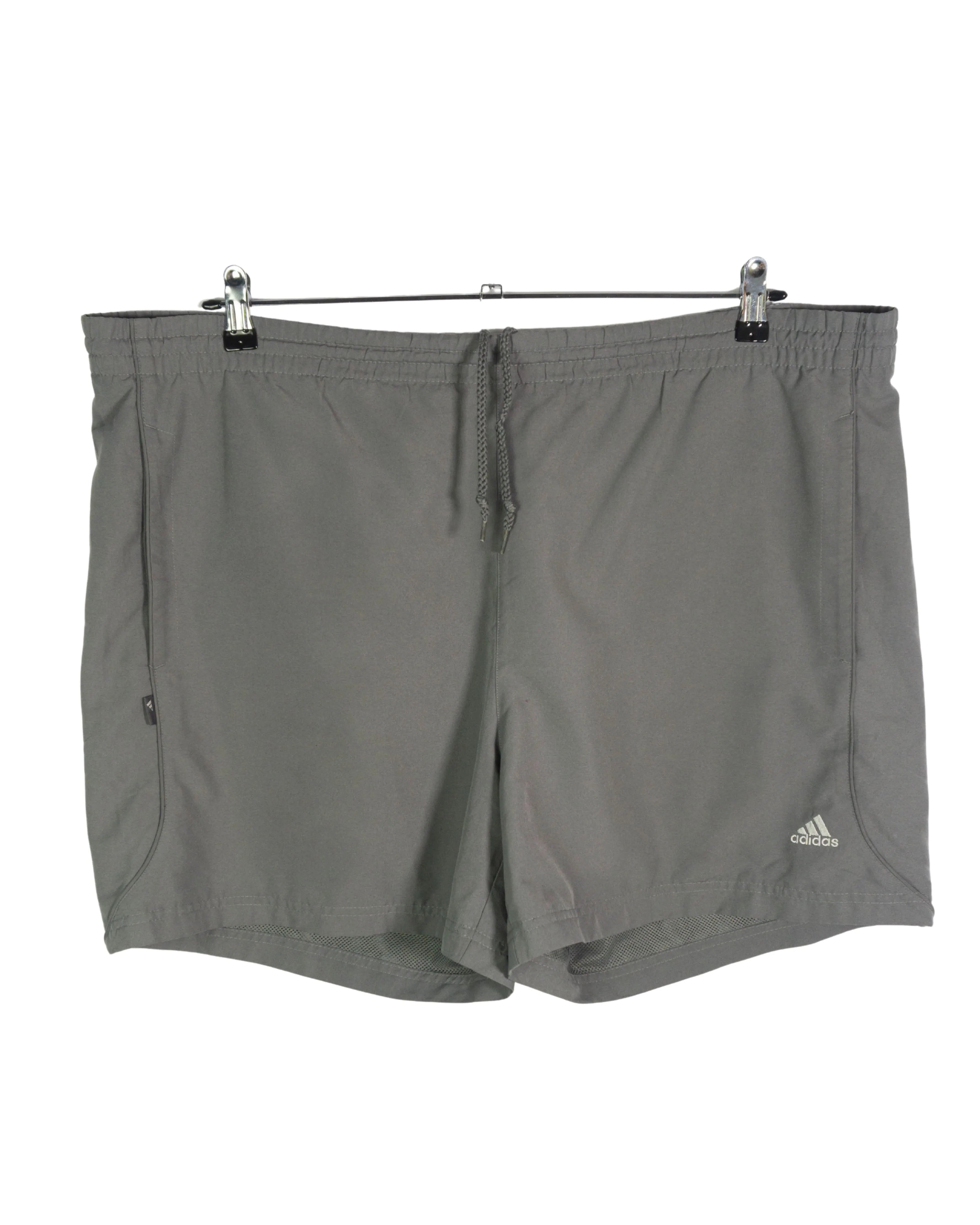 Pantalón Corto Adidas Deportivo Gris Vintage 00s — Talla XL