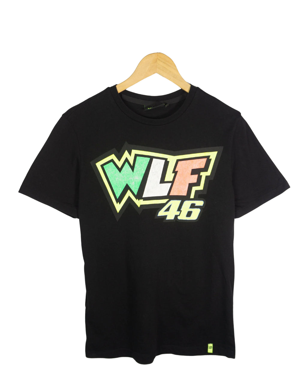 Camiseta VR46 Valentino Rossi WLF 46 Negra Vintage 00s — M