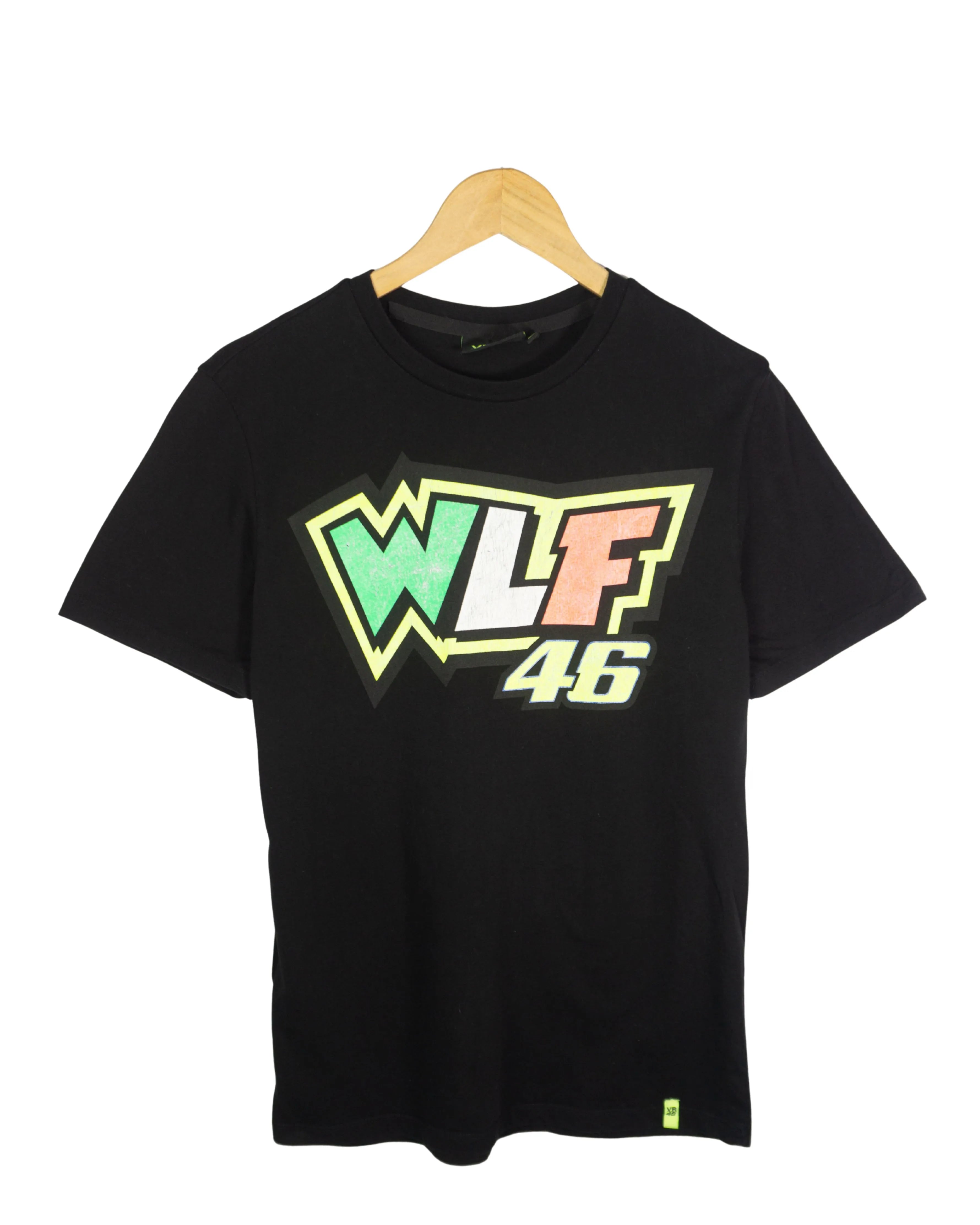 Camiseta VR46 Valentino Rossi WLF 46 Negra Vintage 00s — M