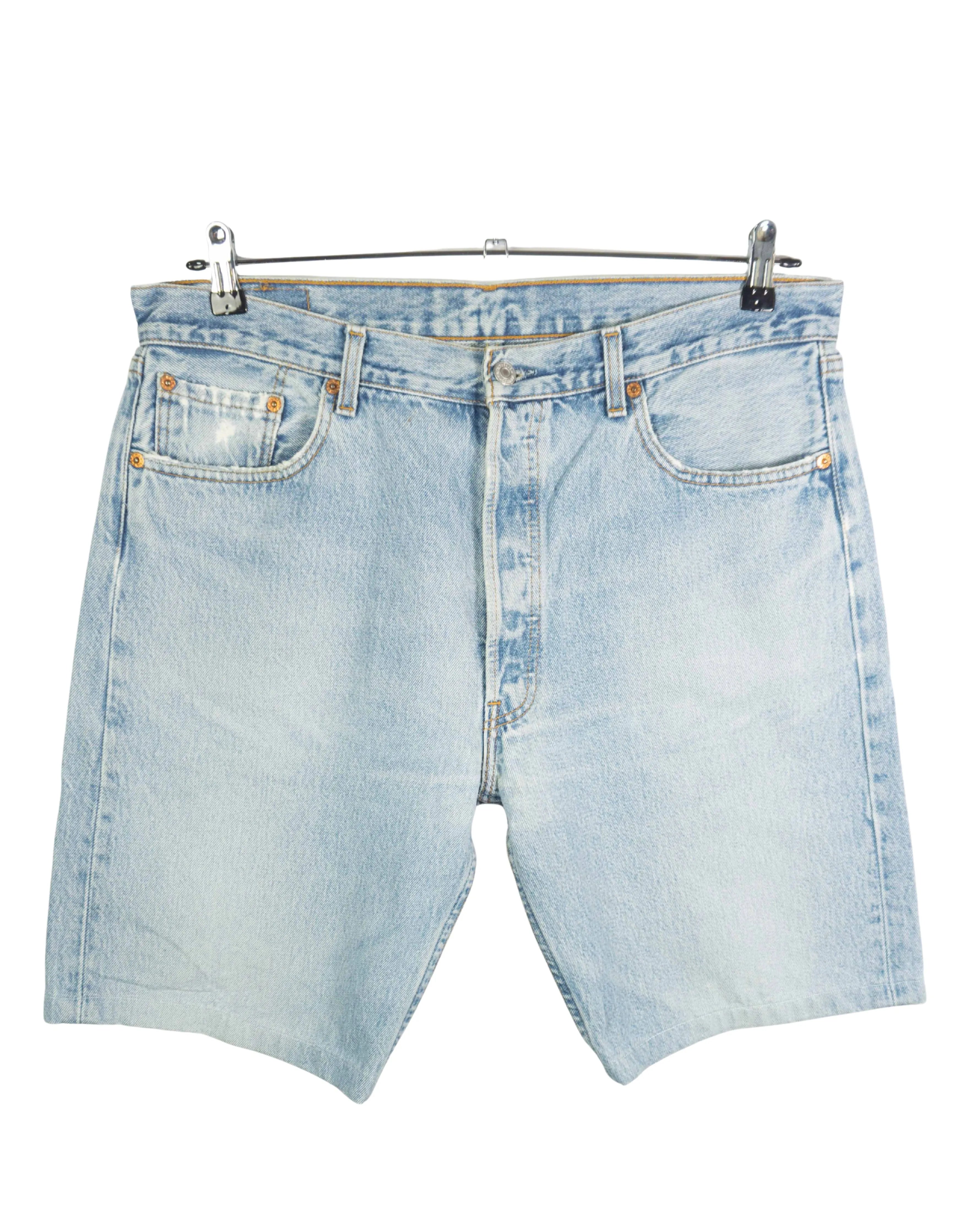 Short Levi's 501 Denim Azul Claro Vintage 90s — W38