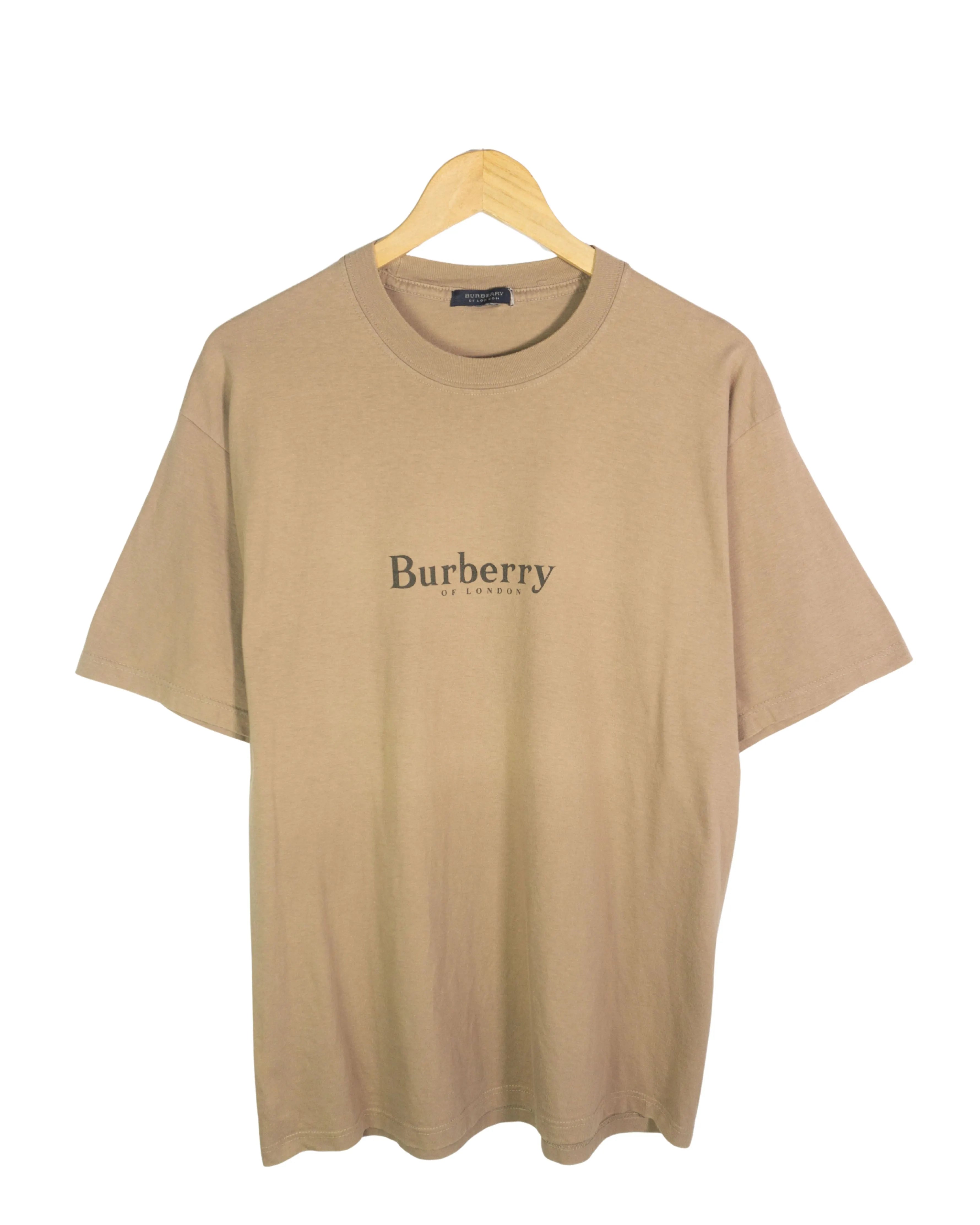 Camiseta Burberry bootleg Camel Vintage 00s — Talla L
