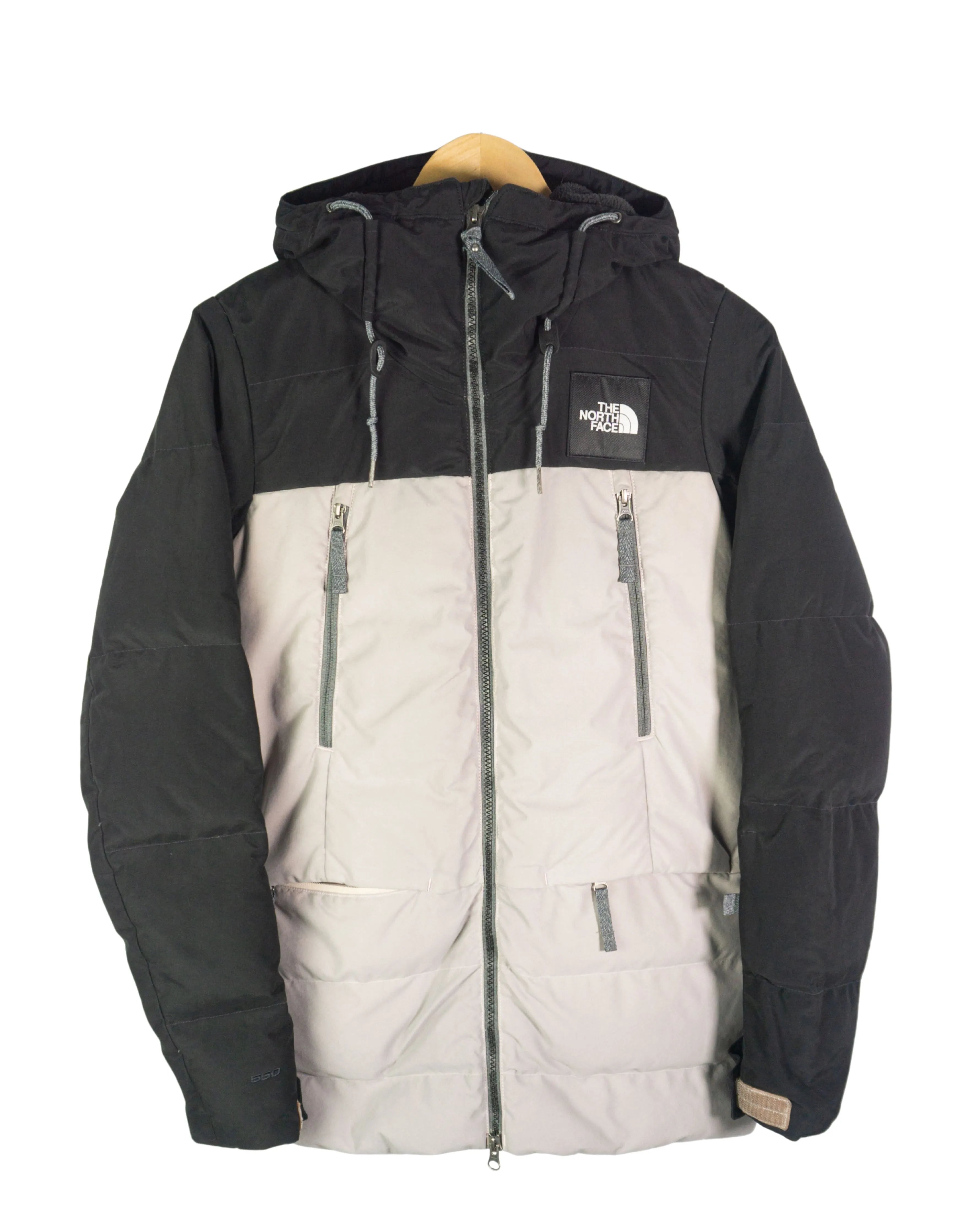 Abrigo de plumas mujer The North Face gris/negro XS