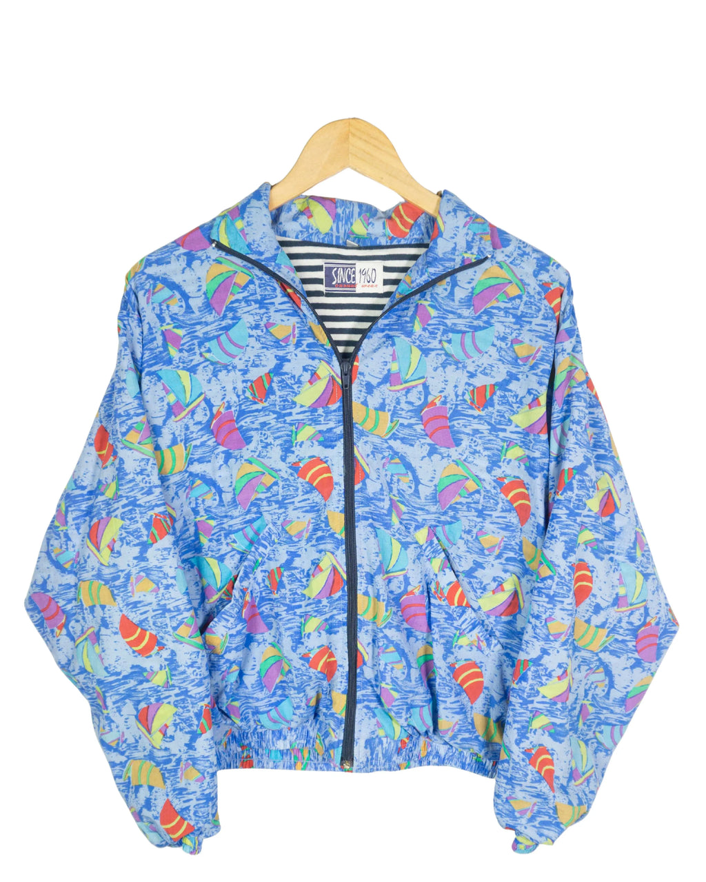 Chaqueta deportiva vintage mujer estampada S