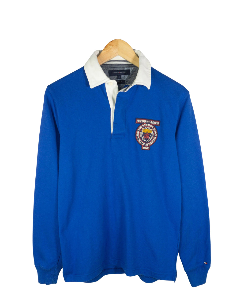 Polo manga larga Tommy Hilfiger azul S