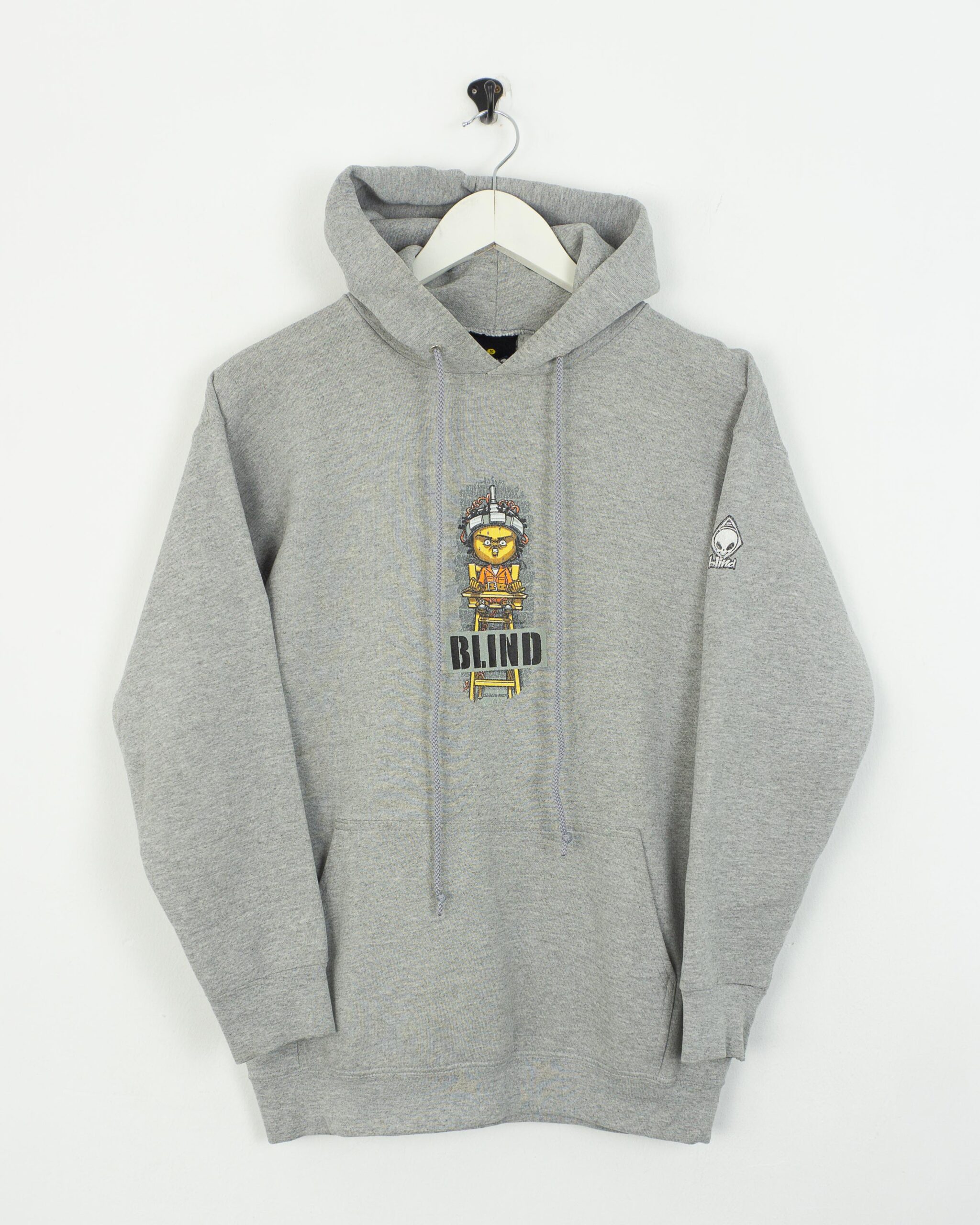 Blind skateboard Y2K grey hoodie S | lacaievintage