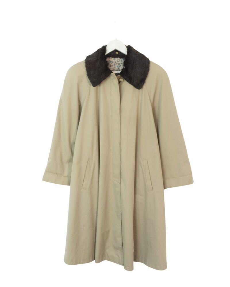 Vintage 90s beige trench coat XL