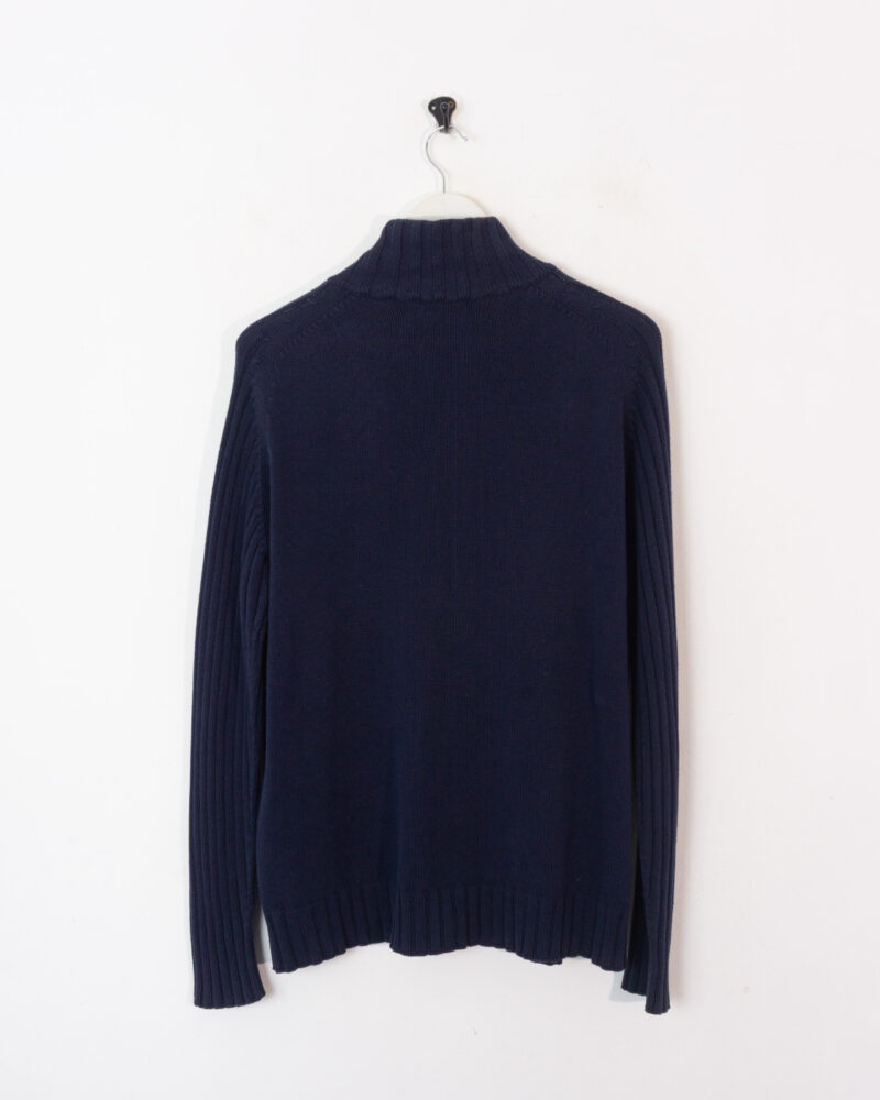 Thomas Burberry navy knit jacket M - Imagen 3