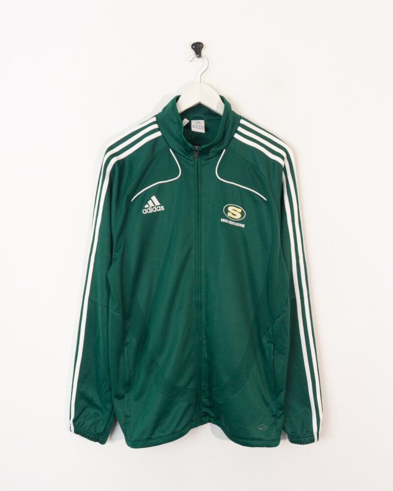 Adidas vintage 00s green track jacket L - Imagen 2