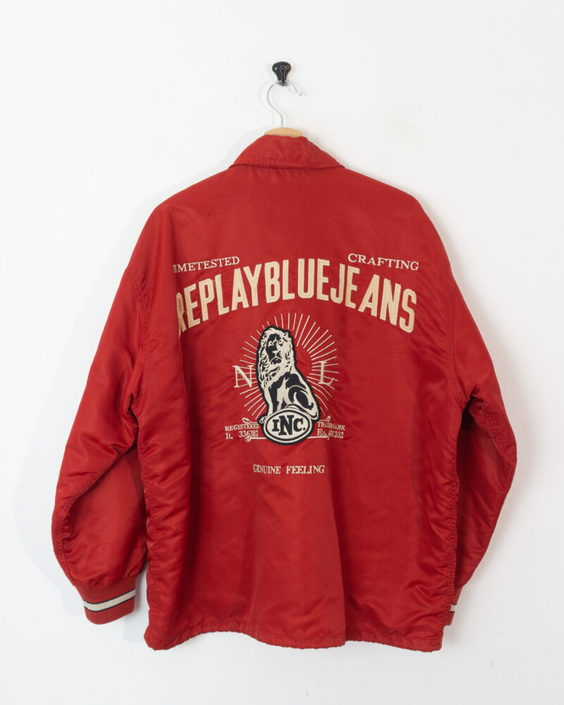 Replay vintage oos red jacket M - Imagen 4