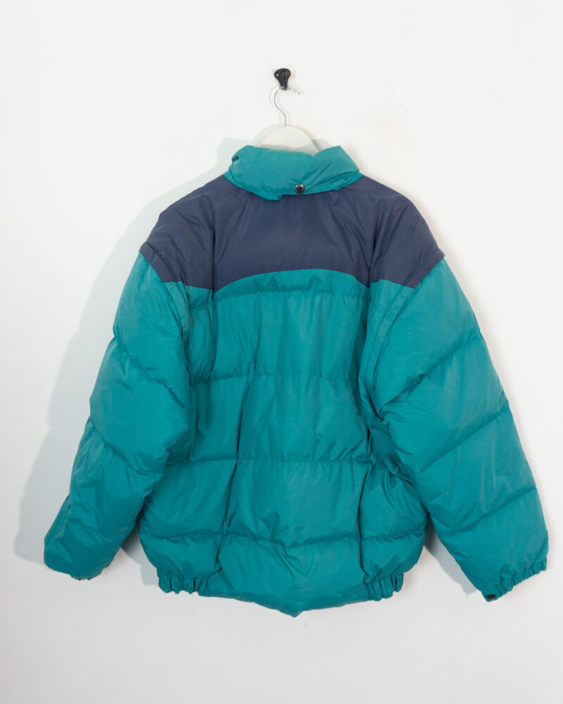 Vintage 90s green puffer coat L - Imagen 4