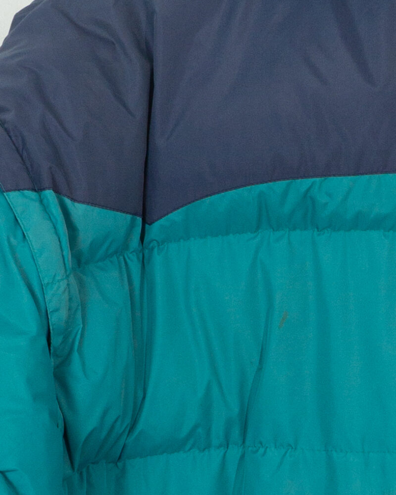 Vintage 90s green puffer coat L - Imagen 3