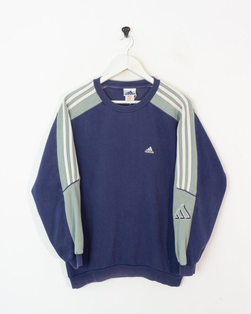 Adidas vintage 00s navy sweatshirt S - Imagen 2