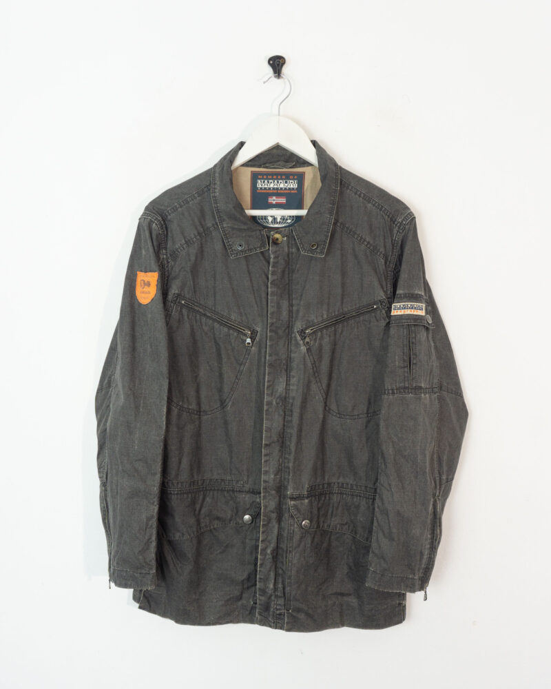 Napapijri vintage 00s grey jacket L - Imagen 2