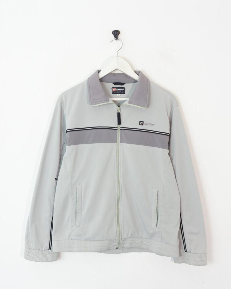 Lotto vintage 00s grey track jacket S - Imagen 2