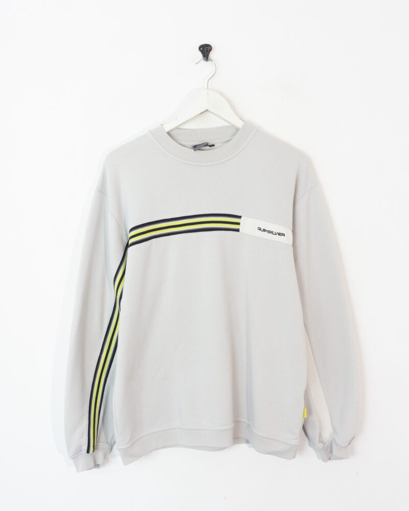 Quiksilver vintage 90s grey sweatshirt M - Imagen 2