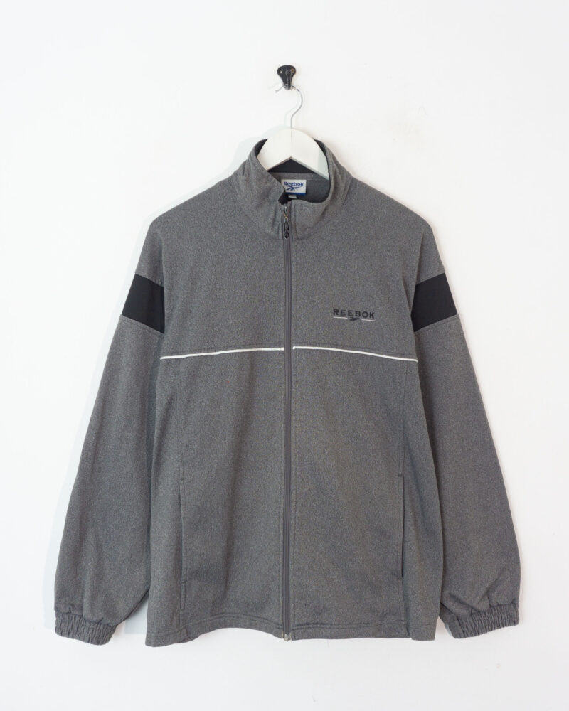 Reebok vintage 90s grey track jacket L - Imagen 2