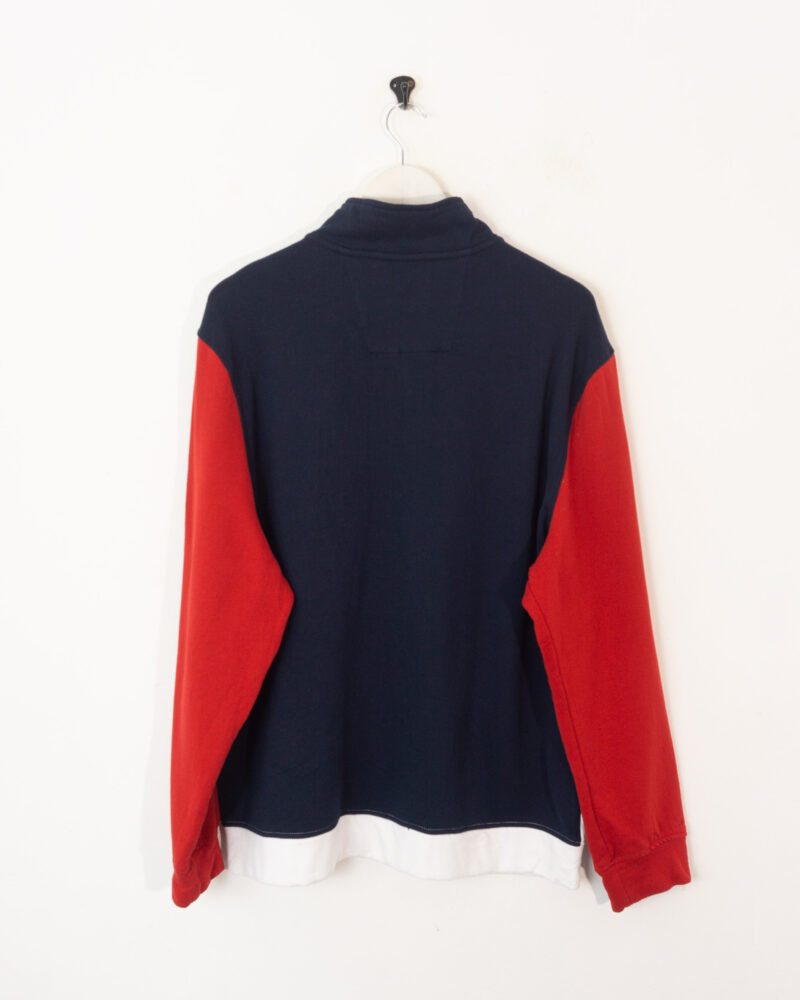 Nautica navy/red/white 1/4 zip sweatshirt XL - Imagen 3