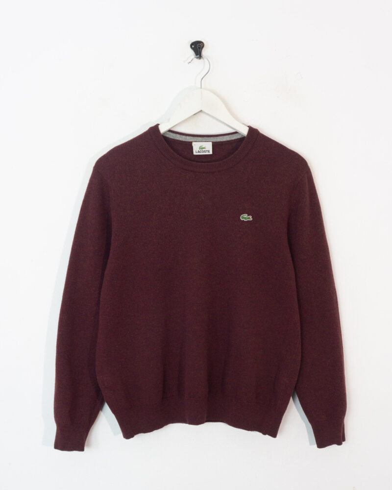 Lacoste vintage 00s brown sweater S - Imagen 2