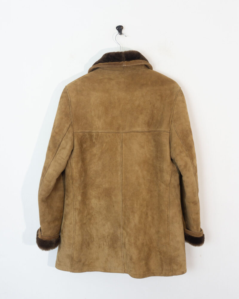 Vintage suede sand coat L - Imagen 4