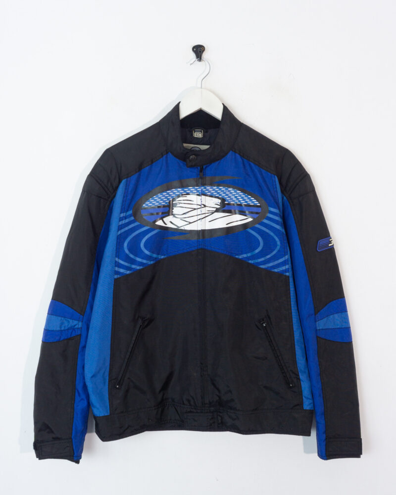 Tuareg vintage black/blue moto jacket XL - Imagen 2