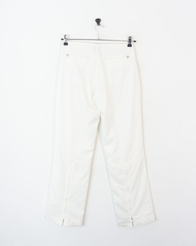 Nike vintage 00s woman white track pants S - Imagen 3