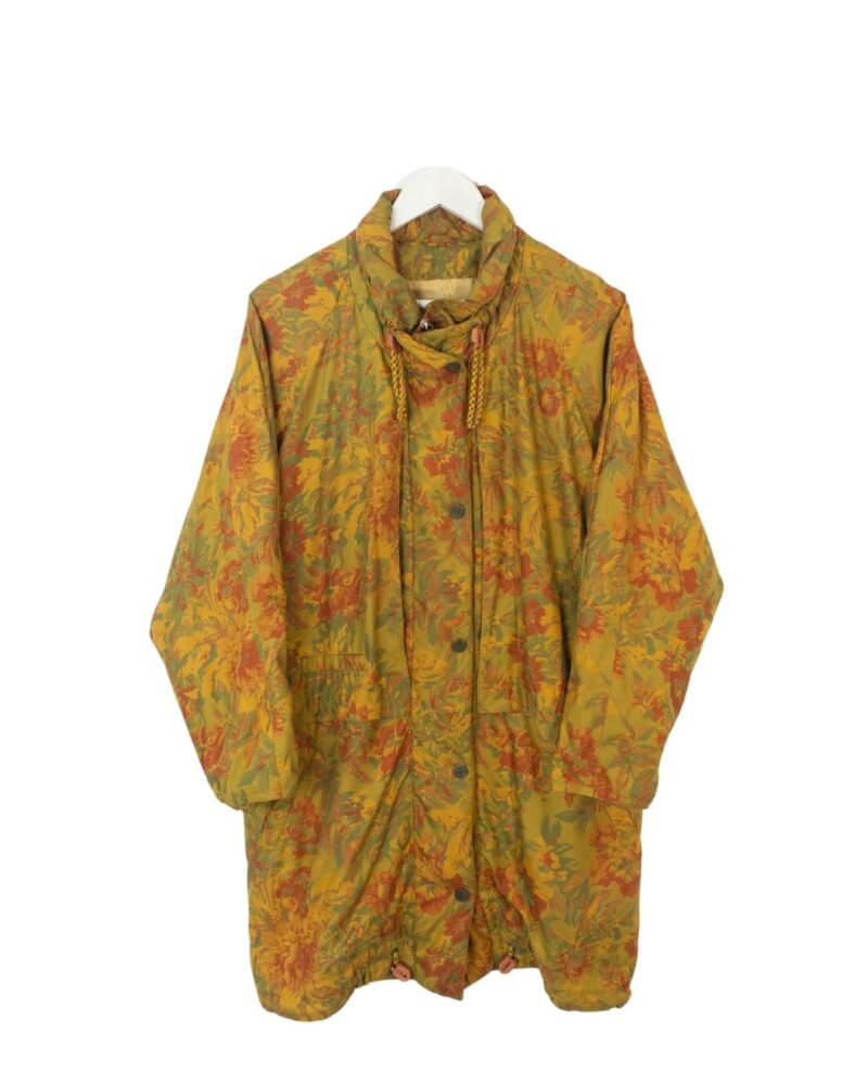 Vintage 90s flowers print coat XL