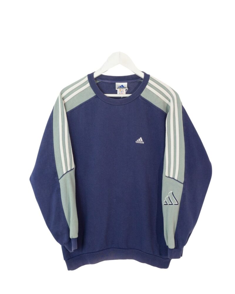 Adidas vintage 00s navy sweatshirt S