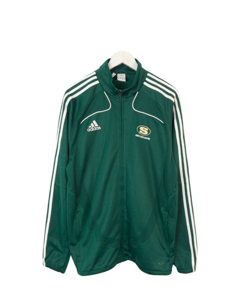 Adidas vintage 00s green track jacket L