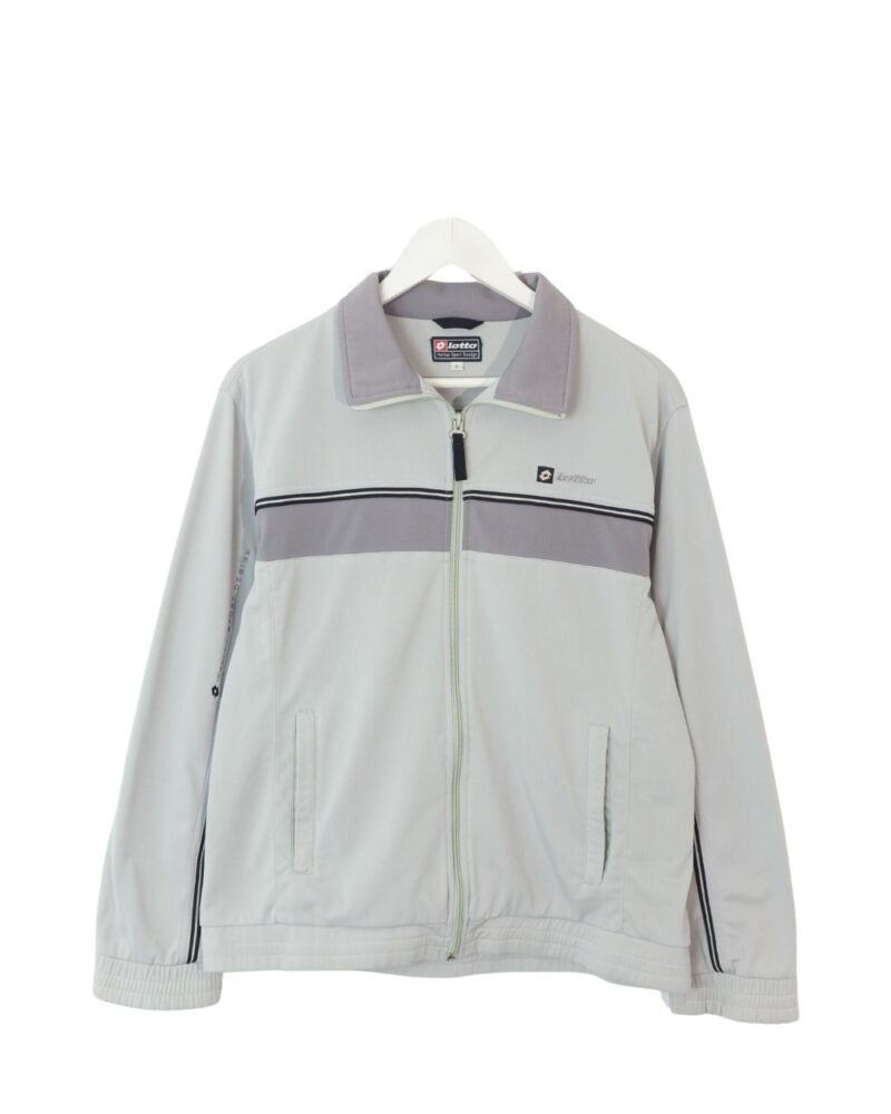 Lotto vintage 00s grey track jacket S