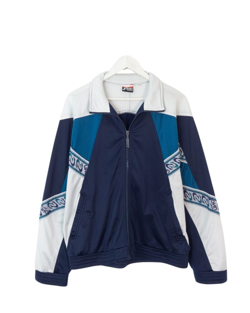 John Smith vintage 90s navy/white track jacket M