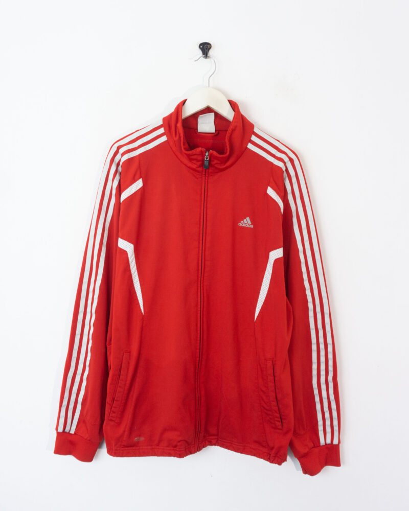 Adidas red track jacket L - Imagen 2