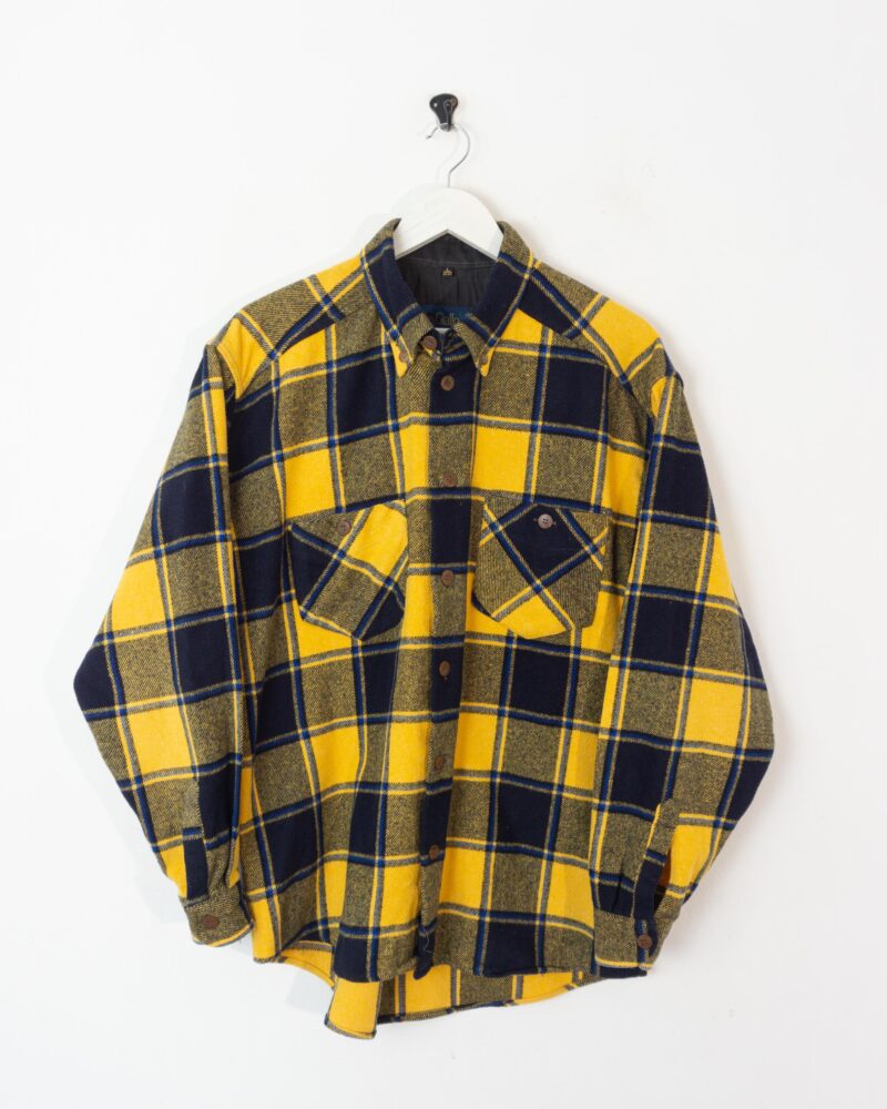 Roso Giallo Verde vintage 90s flannel shirt L - Imagen 2