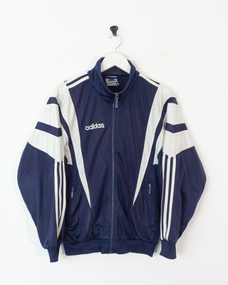 Adidas vintage 90s navywhite track jacket S - Imagen 2