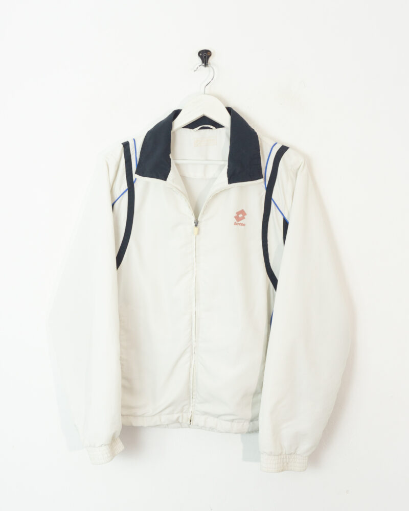 Lotto vintage 00s white track jacket M - Imagen 2