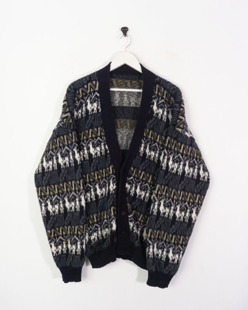 Vintage 90s etnic cardigan XL - Imagen 2